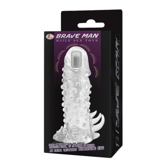 Насадка с пупырышками, усиками и вибропулькой - Baile - в Иркутске купить с доставкой