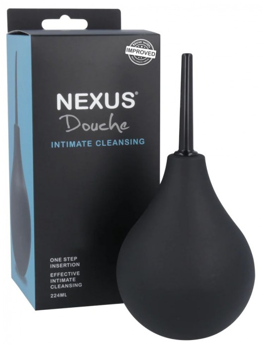 Черный анальный душ с обратным клапаном Non Return Valve Anal Douche - Nexus Range - купить с доставкой в Иркутске