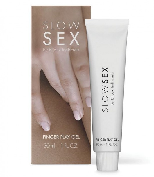 Гель для мастурбации с ароматом кокоса Slow Sex Finger Play Gel - 30 мл. - Bijoux Indiscrets - купить с доставкой в Иркутске