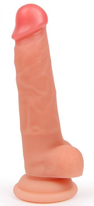 Телесный реалистичный фаллоимитатор на присоске - Erowoman-Eroman