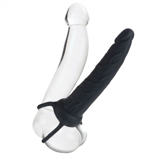 Насадка на пенис Silicone Love Rider Dual Penetrator для двойного проникновения - 14 см. - California Exotic Novelties - в Иркутске купить с доставкой