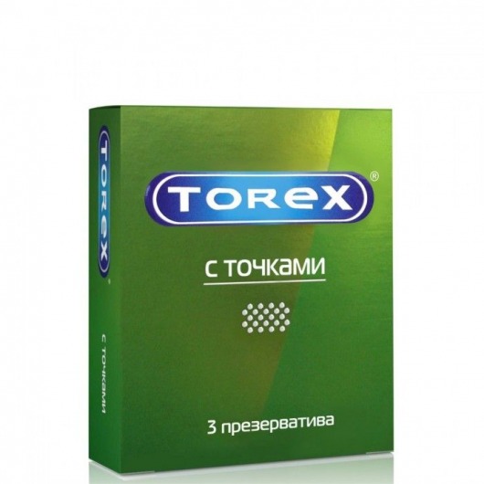 Текстурированные презервативы Torex  С точками  - 3 шт. - Torex - купить с доставкой в Иркутске