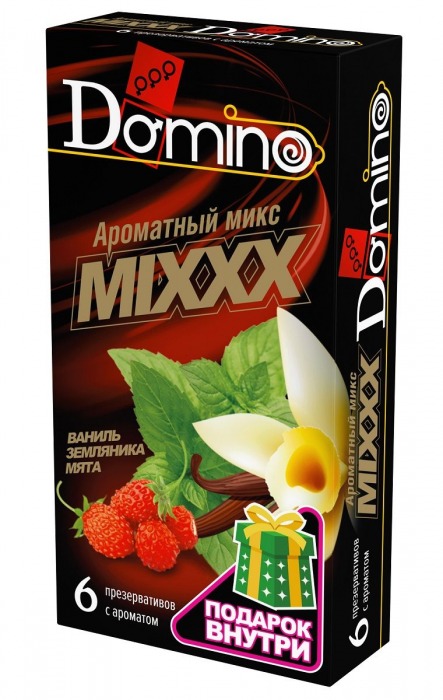 Ароматизированные презервативы DOMINO  Ароматный микс  - 6 шт. - Domino - купить с доставкой в Иркутске