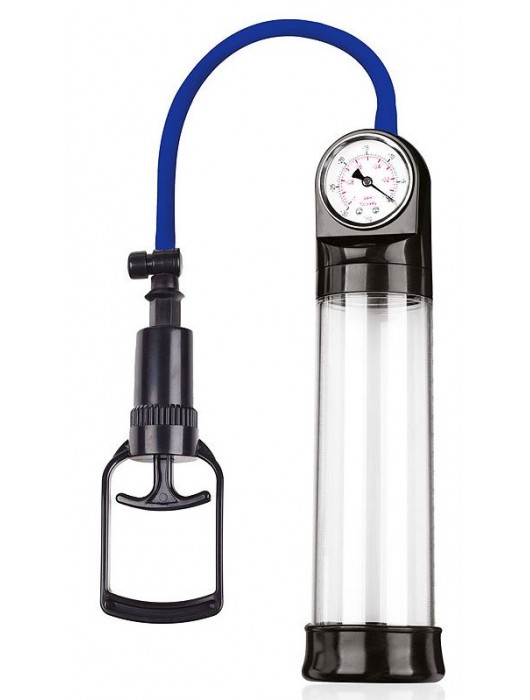 Прозрачная вакуумная помпа Sex Expert с манометром - Sex Expert - в Иркутске купить с доставкой