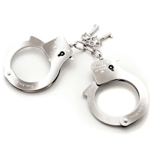 Металлические наручники Metal Handcuffs - Fifty Shades of Grey - купить с доставкой в Иркутске