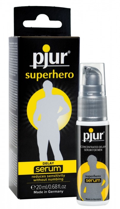 Сыворотка-пролонгатор pjur SUPERHERO Delay Serum - 20 мл. - Pjur - купить с доставкой в Иркутске