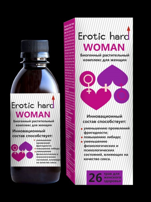 Женский биогенный концентрат для повышения либидо Erotic hard Woman - 250 мл. - Erotic Hard - купить с доставкой в Иркутске