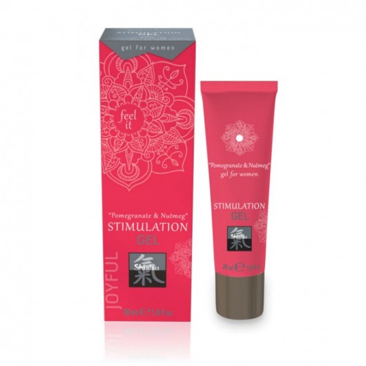 Возбуждающий интимный гель для двоих STIMULATION GEL Pomegranate   Nutmeg - 30 мл. - Shiatsu - купить с доставкой в Иркутске