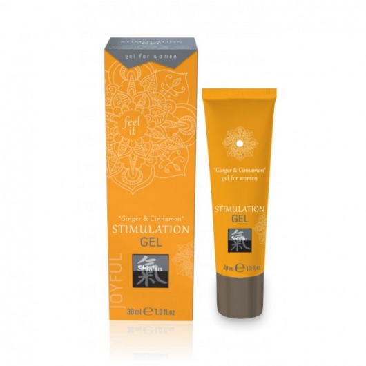 Возбуждающий интимный гель STIMULATION GEL Ginger   Cinnamon - 30 мл. - Shiatsu - купить с доставкой в Иркутске