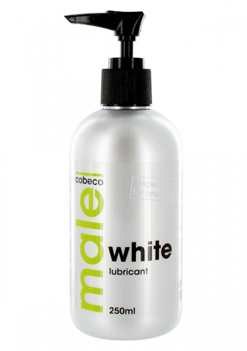 Анальная смазка на водной основе MALE Cobeco White Lubricant - 250 мл. - Cobeco - купить с доставкой в Иркутске