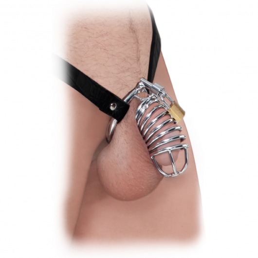 Кольцо верности Extreme Chastity Belt с фиксацией головки - Pipedream - купить с доставкой в Иркутске