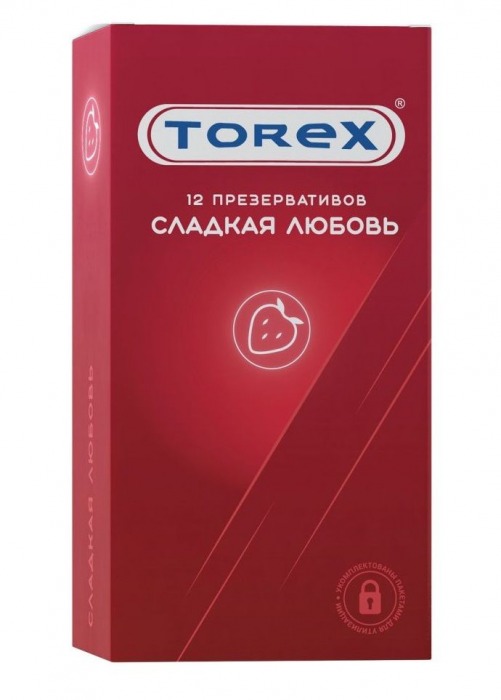 Презервативы Torex  Сладкая любовь  с ароматом клубники - 12 шт. - Torex - купить с доставкой в Иркутске