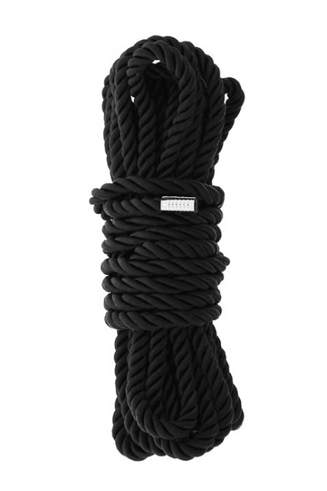 Черная веревка для шибари DELUXE BONDAGE ROPE - 5 м. - Dream Toys - купить с доставкой в Иркутске