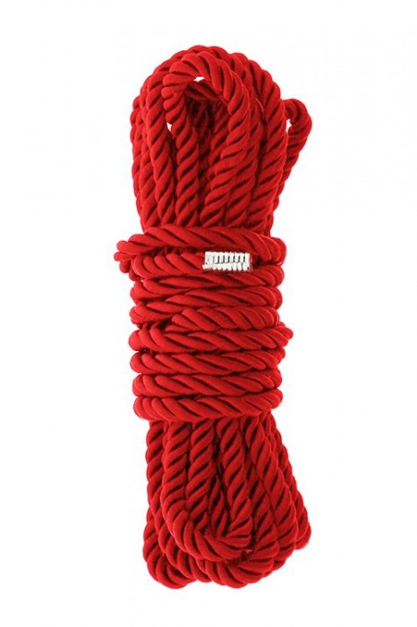 Красная веревка для шибари DELUXE BONDAGE ROPE - 5 м. - Dream Toys - купить с доставкой в Иркутске