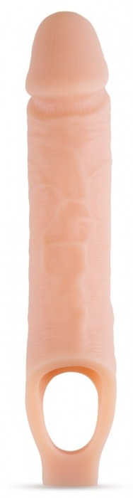 Телесный реалистичный фаллоудлинитель 10 Inch Silicone Cock Sheath Penis Extender - 25,4 см. - Blush Novelties - в Иркутске купить с доставкой