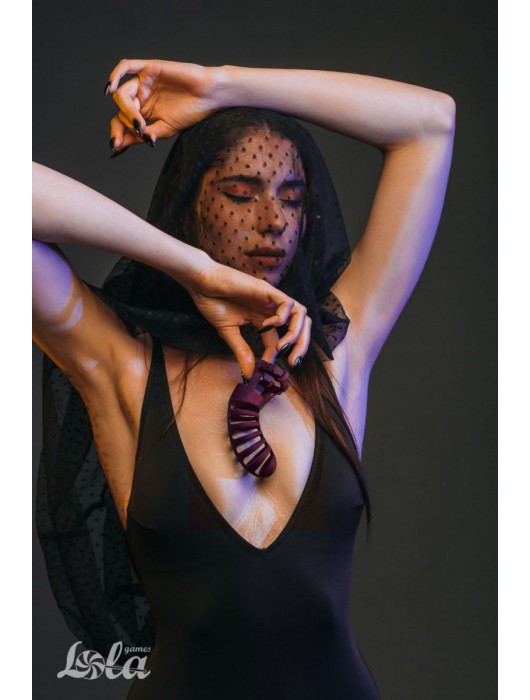 Мужской пояс верности бордового цвета Romello - Lola Games - купить с доставкой в Иркутске