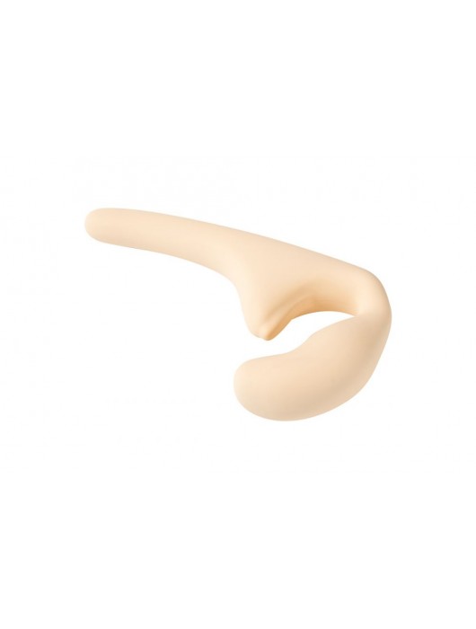 Бежевый безремневой страпон Seduction - 20,5 см. - Lola Games - купить с доставкой в Иркутске