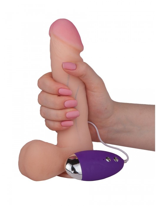 Телесный вибромассажёр-реалистик BEST COCK 6  - 19 см. - LOVETOY (А-Полимер)