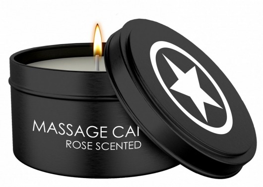 Массажная свеча с ароматом розы Massage Candle - Shots Media BV - купить с доставкой в Иркутске