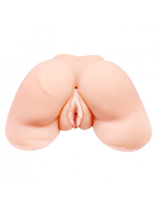 Телесная вибровагина Julie с 2 рабочими отверстиями - Baile - в Иркутске купить с доставкой