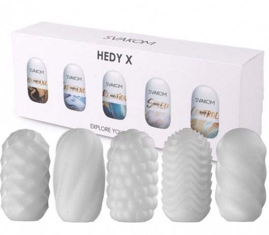Набор из 5 мастурбаторов Hedy X5 Mixed - Svakom - в Иркутске купить с доставкой