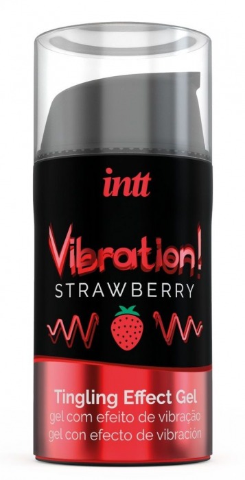 Жидкий интимный гель с эффектом вибрации Vibration! Strawberry - 15 мл. - INTT - купить с доставкой в Иркутске