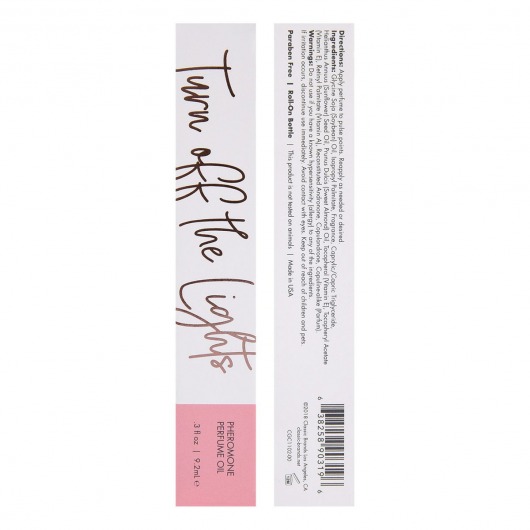 Парфюмерное масло с феромонами Turn Off The Lights с цветочно-восточным ароматом - 9,2 мл. -  - Магазин феромонов в Иркутске