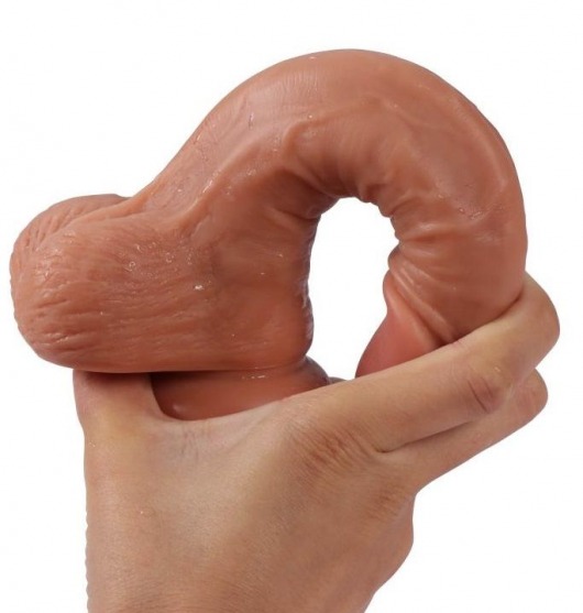 Телесный реалистичный фаллоимитатор REAL с трусиками для страпона - 19,5 см. - Real - купить с доставкой в Иркутске