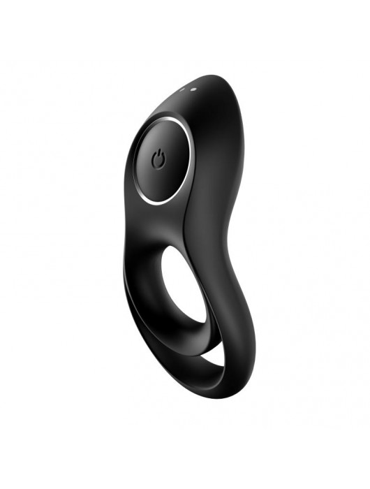 Черное эрекционное виброкольцо Legendary Duo - Satisfyer - в Иркутске купить с доставкой