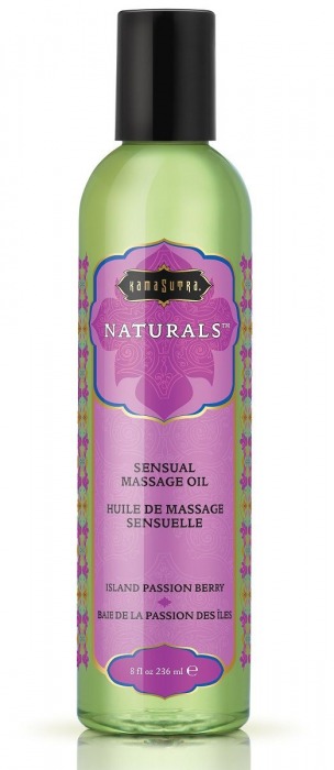 Массажное масло Naturals Island Passion Berry с ароматом тропических фруктов - 236 мл. - Kama Sutra - купить с доставкой в Иркутске