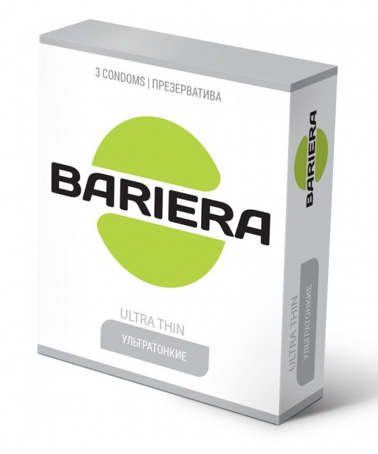 Ультратонкие презервативы Bariera Ultra Thin - 3 шт. - Bariera - купить с доставкой в Иркутске