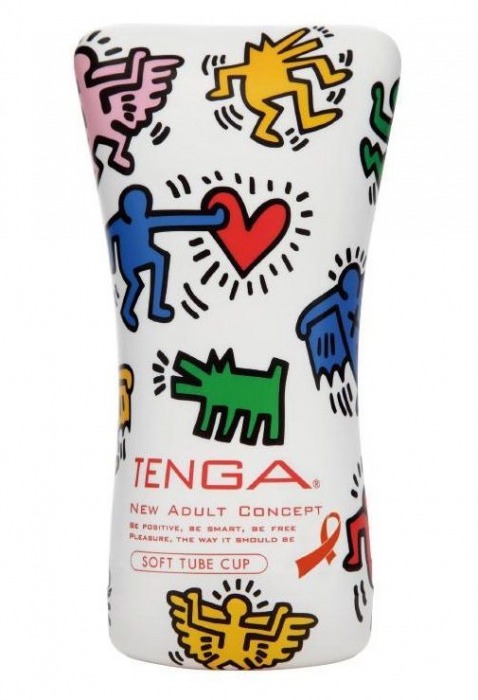 Мастурбатор-туба Keith Haring Soft Tube CUP - Tenga - в Иркутске купить с доставкой