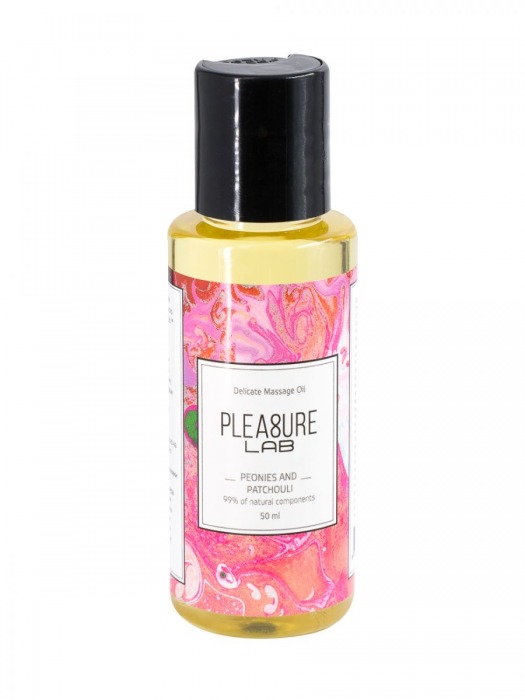 Массажное масло Pleasure Lab Delicate с ароматом пиона и пачули - 50 мл. - Pleasure Lab - купить с доставкой в Иркутске