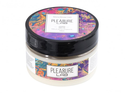 Массажный крем Pleasure Lab Relaxing с ароматом винограда и инжира - 100 мл. - Pleasure Lab - купить с доставкой в Иркутске