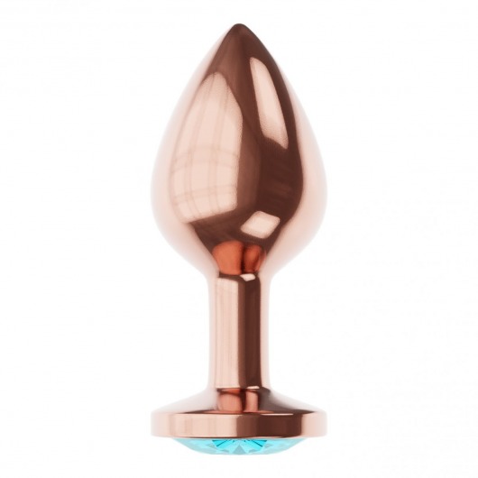 Пробка цвета розового золота с малиновым кристаллом Diamond Topaz Shine L - 8,3 см. - Lola Games - купить с доставкой в Иркутске