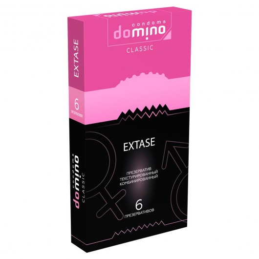 Презервативы с точками и рёбрышками DOMINO Classic Extase - 6 шт. - Domino - купить с доставкой в Иркутске