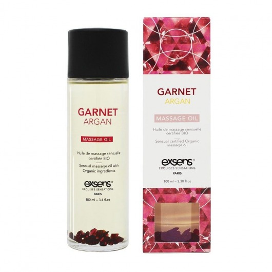 Органическое массажное масло GARNET ARGAN - 100 мл. - Exsens - купить с доставкой в Иркутске