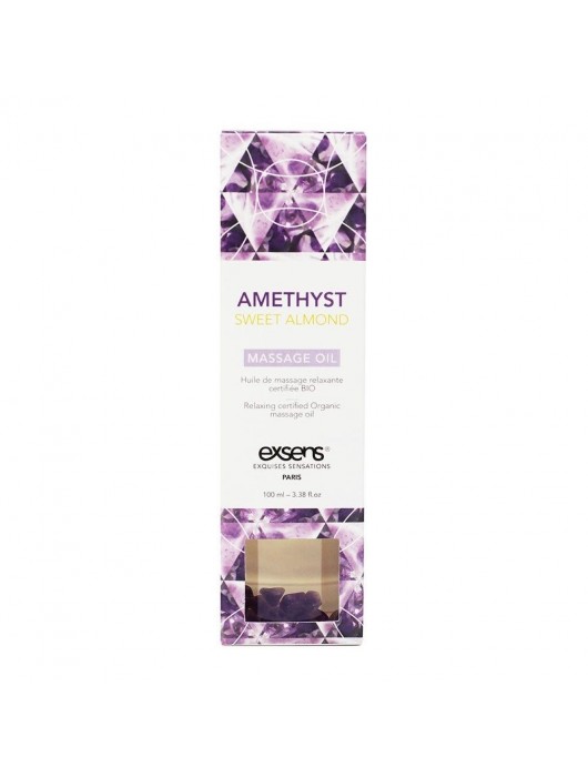 Органическое массажное масло AMETHYST SWEET ALMOND - 100 мл. - Exsens - купить с доставкой в Иркутске