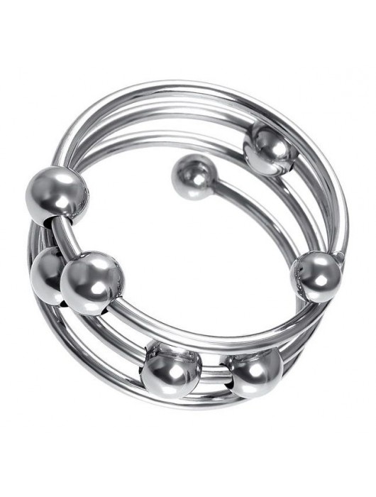 Большое металлическое кольцо под головку пениса - ToyFa - купить с доставкой в Иркутске