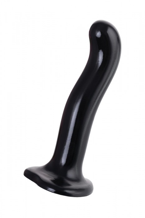 Черный стимулятор для пар P G-Spot Dildo Size M - 18 см. - Strap-on-me - в Иркутске купить с доставкой