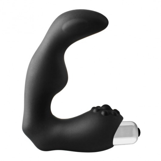 Черный вибромассажер простаты FantASStic Vibrating Prostate Massager - 11,3 см. - Dream Toys - в Иркутске купить с доставкой