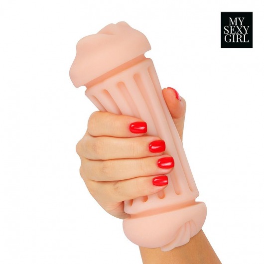 Двусторонний мастурбатор - ротик и вагина - Bior toys - в Иркутске купить с доставкой