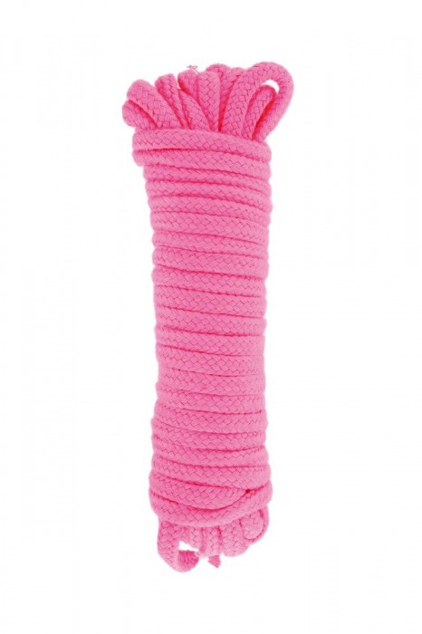 Розовая веревка для связывания Sweet Caress Rope - 10 метров - Sweet Caress - купить с доставкой в Иркутске