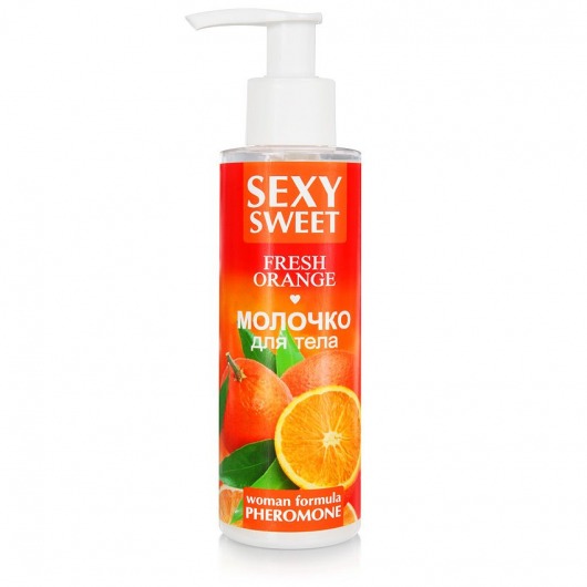 Молочко для тела с феромонами и ароматом апельсина Sexy Sweet Fresh Orange - 150 гр. -  - Магазин феромонов в Иркутске