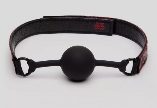 Кляп-шар на двусторонних ремешках Reversible Silicone Ball Gag - Fifty Shades of Grey - купить с доставкой в Иркутске