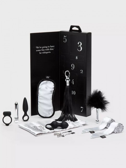 Эротический набор Pleasure Overload 10 Days of Play Gift Set - Fifty Shades of Grey - купить с доставкой в Иркутске