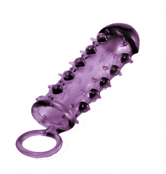 Закрытая фиолетовая насадка с пупырышками SAMURAI PENIS SLEEVE PURPLE - 14,5 см. - NMC - в Иркутске купить с доставкой