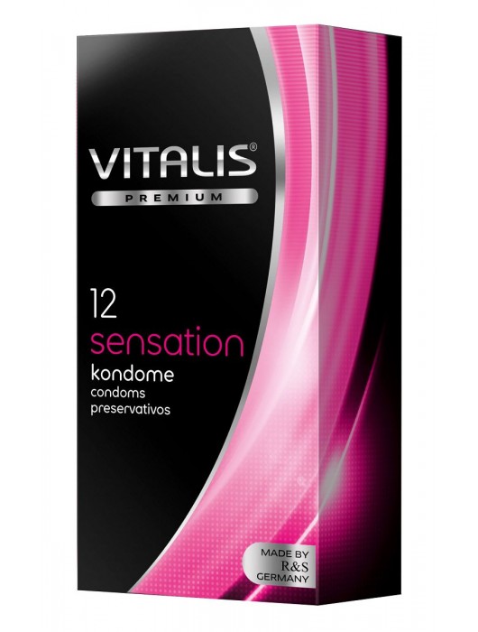 Презервативы VITALIS PREMIUM sensation с пупырышками и кольцами - 12 шт. - Vitalis - купить с доставкой в Иркутске