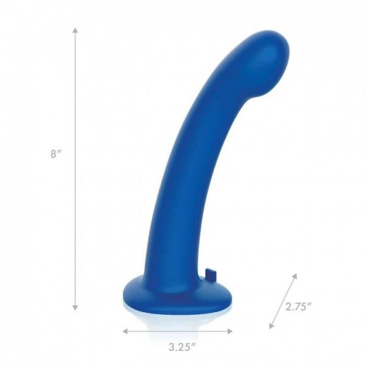 Синяя насадка Remote Control P-Spot G-Spot с черными трусиками - 20 см. - Pegasus - купить с доставкой в Иркутске