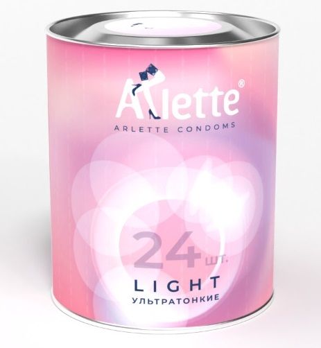 Ультратонкие презервативы Arlette Light - 24 шт. - Arlette - купить с доставкой в Иркутске